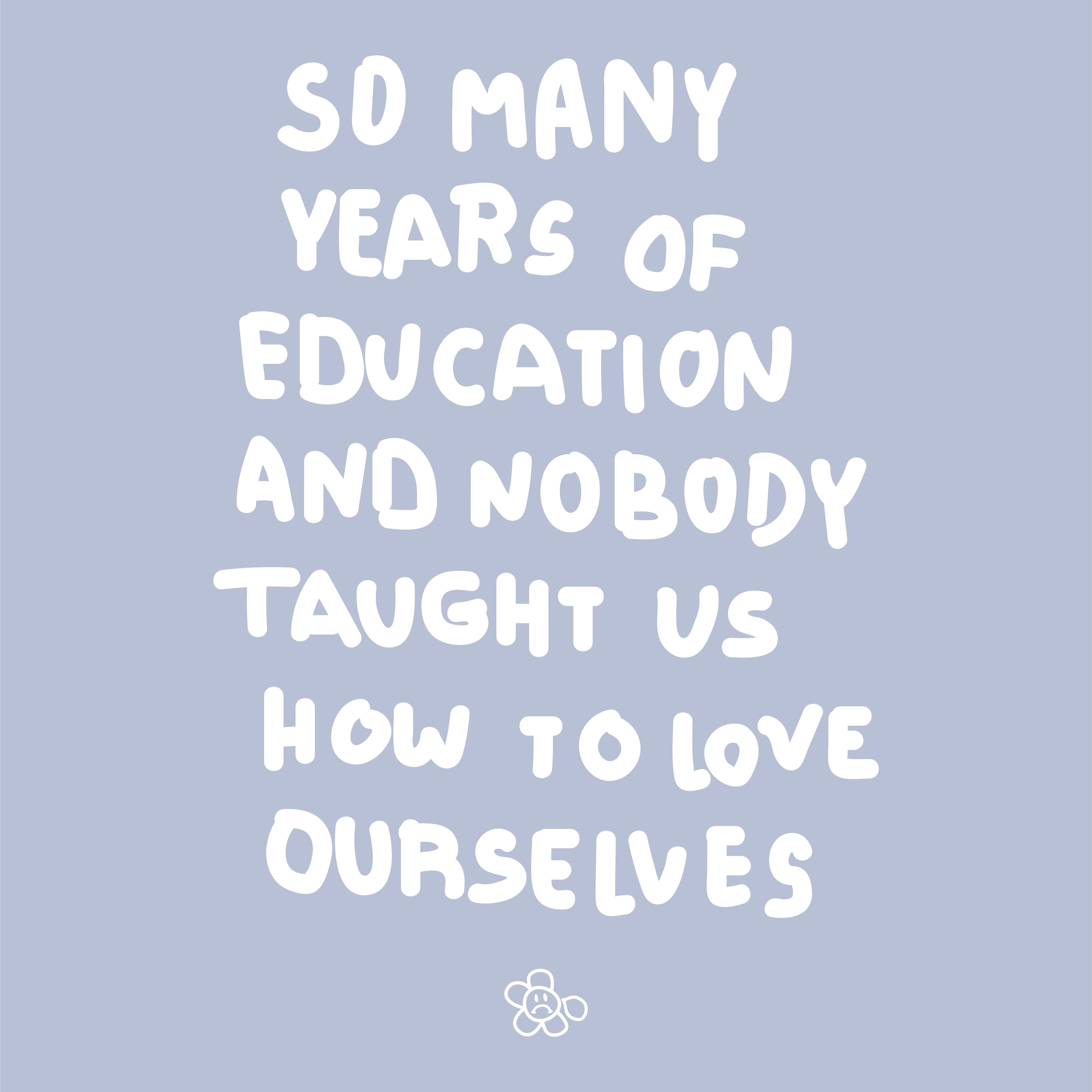 LOVE OURSELVES TEE BLUE