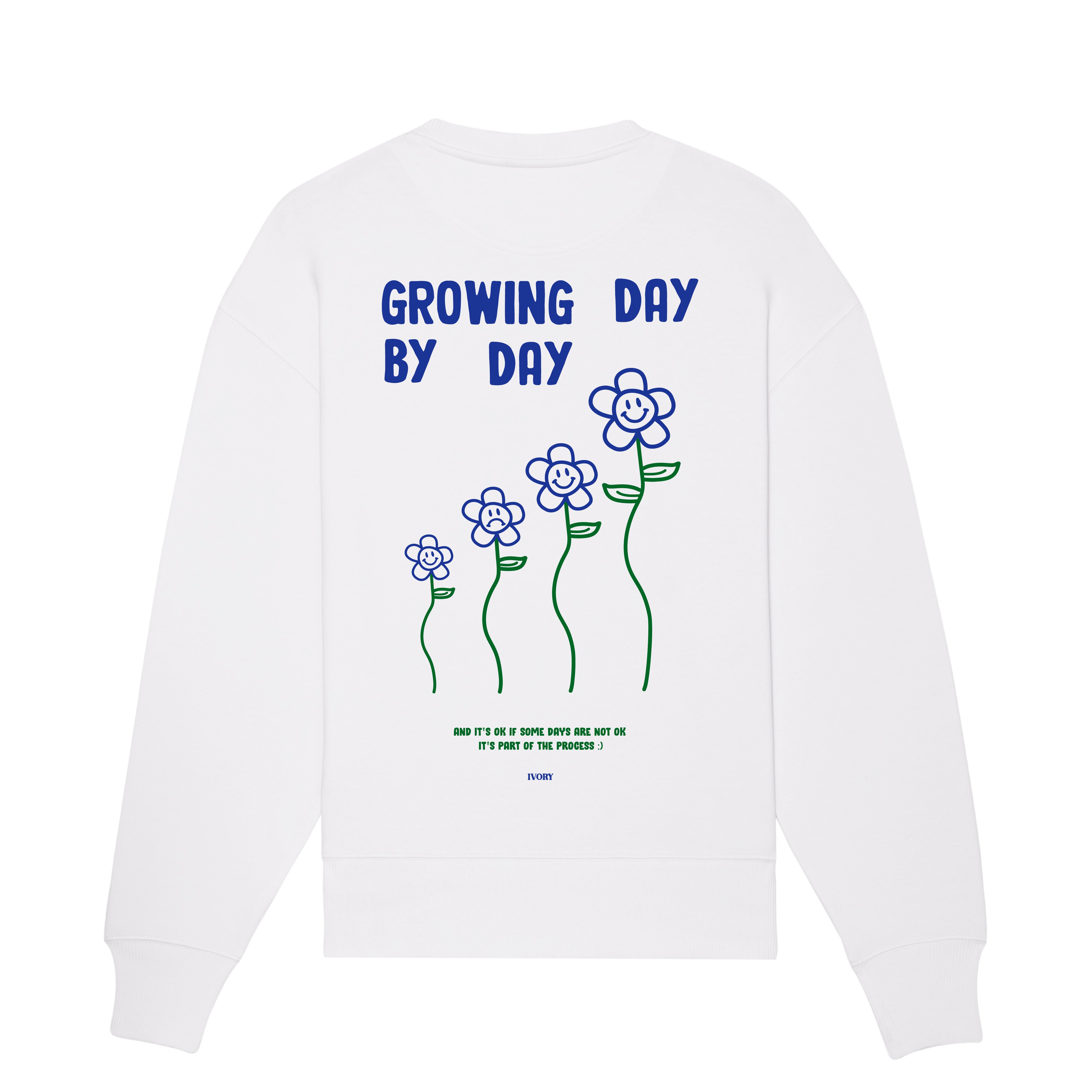 GROWING DAY BY DAY SWEAT WHITE - IVORY WORLD