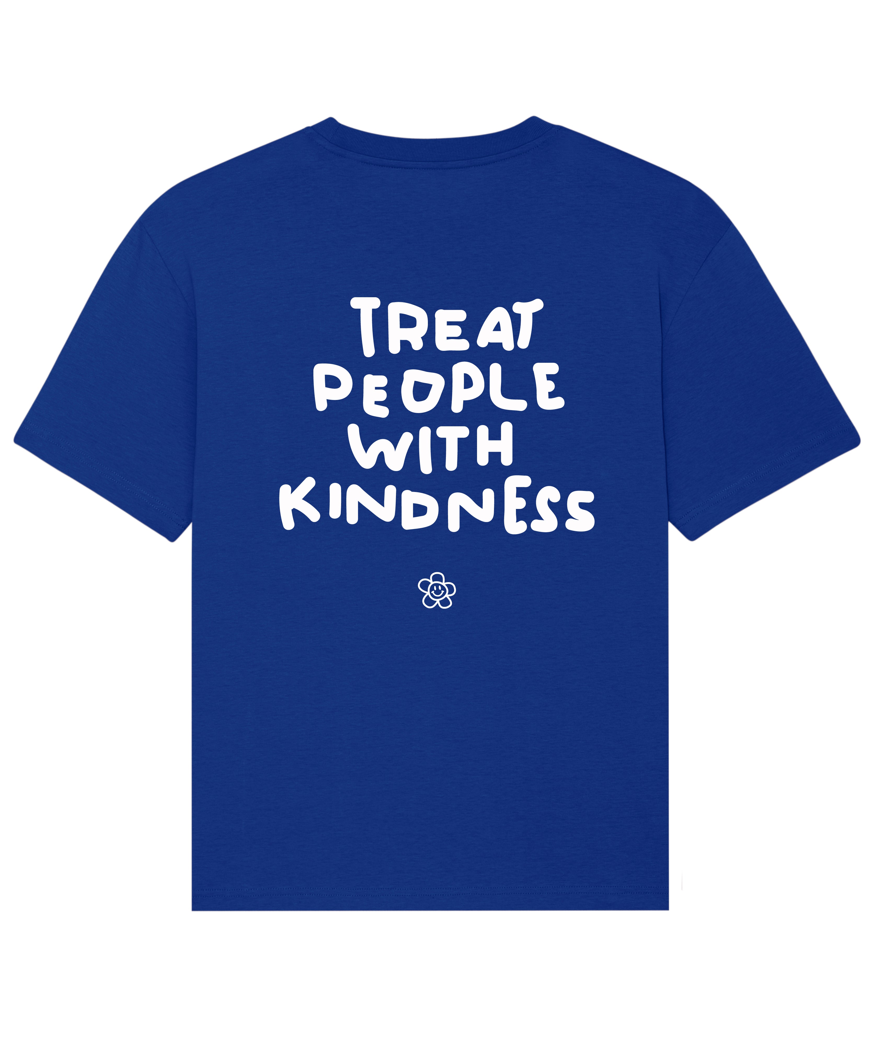 TREAT PEOPLE WITH KINDNESS ROYAL BLUE TEE