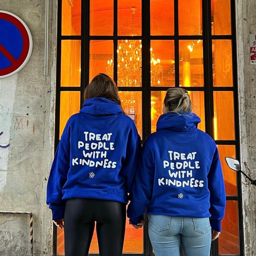 TREAT PEOPLE WITH KINDNESS ROYAL BLUE HOODIE